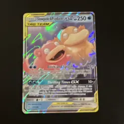 Pokemon Slowpoke & Psyduck GX TAG TEAM Sm-Unified Minds 35/236 Ultra Rare Holo - Image 1