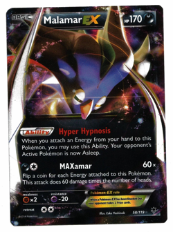 Pokemon Card: Malamar EX 58/119 XY Phantom Forces Set Ultra Rare! EX - Image 1