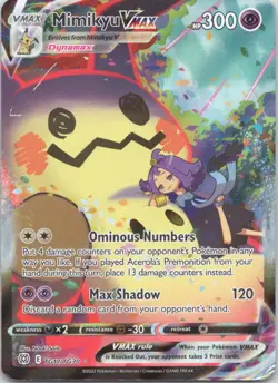 2022 Sword & Shield Series - Brilliant Stars - Trainer Gallery Mimikyu VMAX Rare - Image 1