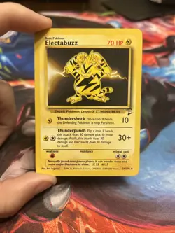 Pokemon TCG Electabuzz Base Set 224/130 Regular Rare Card - Image 1