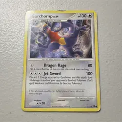 Pokemon TCG Garchomp 001/017 POP Series 9 Rare Stage 2 2009 - Image 1