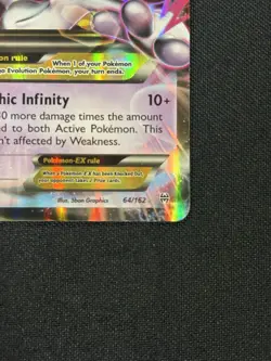 M Mewtwo EX 64/162 XY Breakthrough Heavily Played Pokemon Card - Image 4