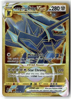Origin Forme Dialga VSTAR ⭐ 210/189 Holo Secret Rare Astral Radiance Pokemon NM - Image 1