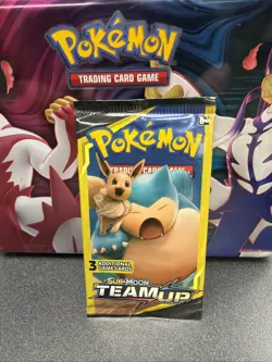 Pokemon TCG Sun And Moon Team Up Mini Booster Pack 3 Cards Unopened - Image 1