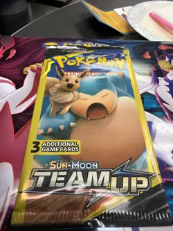 Pokemon TCG Sun And Moon Team Up Mini Booster Pack 3 Cards Unopened - Image 3