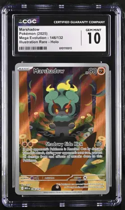 Pokemon Marshadow 146/132 Illustration Rare Mega Evolution - CGC 10 - Image 1