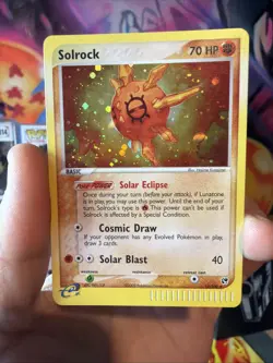 Pokemon Solrock Holo 2003 EX Sandstorm 13/100 - Image 1