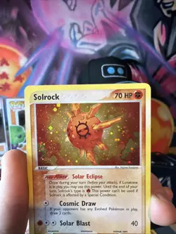 Pokemon Solrock Holo 2003 EX Sandstorm 13/100 - Image 2