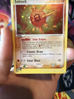 Pokemon Solrock Holo 2003 EX Sandstorm 13/100 - Image 3