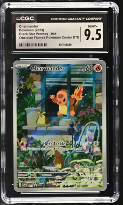 2023 Pokemon Black Star Promos Charmander Obsidian Flames PKC ETB CGC 9.5 #044 - Image 1