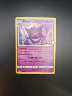 Pokemon TCG Gengar SWSH241 Lost Origin Stamped Prerelease Black Star Promo - Image 1