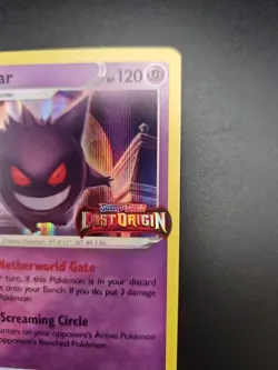Pokemon TCG Gengar SWSH241 Lost Origin Stamped Prerelease Black Star Promo - Image 4