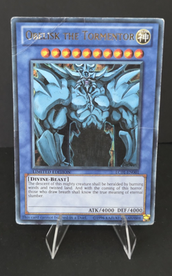 Obelisk the Tormentor LC01-EN001 Yu-Gi-Oh Egyptian God Card Limited Edition - Image 1