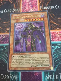Yugioh Dark Eradicator Warlock SD6-EN001 Ultra Rare 1st Edition Lightly Played - Image 1