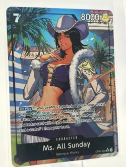 Bandai Ms. All Sunday OP14-084 Super rare Nico robin one piece - Image 1