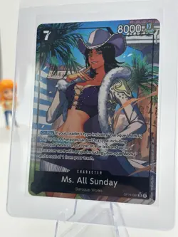 Bandai Ms. All Sunday OP14-084 Super rare Nico robin one piece - Image 2