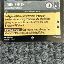 Disney Lorcana Winterspell John Smith Undaunted Protector 193/204 Super Rare NM - Image 4