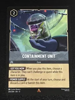 Disney Lorcana Winterspell Containment Unit 203/204 NM Rare - Image 1