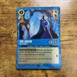 The Queen Mirror Seeker - Disney Lorcana Promo Cards 12/P3 Costco Glitter Foil - Image 1