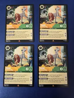 4x Tramp - Street-Smart Dog 10/204 Archazia's Island Regular Lorcana Playset - Image 1