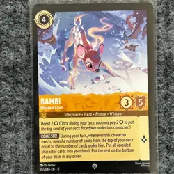 Disney Lorcana Winterspell Bambi Ethereal Fawn 24/204 Super Rare NM/Mint - Image 1