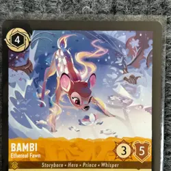 Disney Lorcana Winterspell Bambi Ethereal Fawn 24/204 Super Rare NM/Mint - Image 3