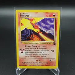 POKEMON CARD 1999-2000 BLACK STAR PROMO MOLTRES #21 WOTC NM - Image 1