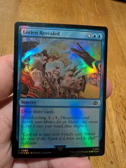 Magic: The Gathering Lorien Revealed Common Sorcery Foil Blue LOTR 2023 Gallegos - Image 1