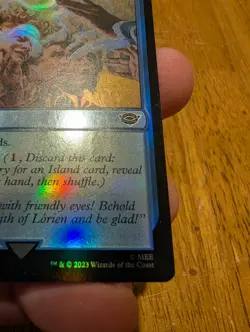 Magic: The Gathering Lorien Revealed Common Sorcery Foil Blue LOTR 2023 Gallegos - Image 4
