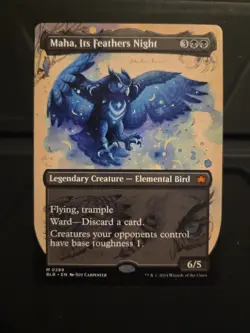 Maha Its Feathers Night Bloomburrow Borderless M 0289 - Image 1