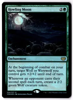 Howling Moon Foil R Innistrad: Crimson Vow 204 NM - Image 1