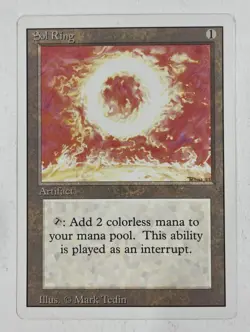 Sol Ring Revised LP Light Play MTG Magic The Gathering - Image 1