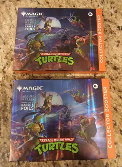 2026 MTG Teenage Mutant Ninja Turtles Collector Booster Box NEW SEALED LOT OF 2 - Image 1
