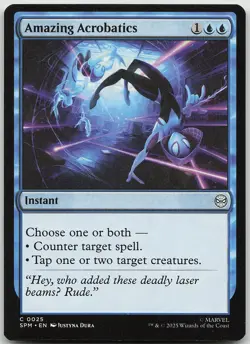Amazing Acrobatics 25 Common Marvel's Spider-Man NM MTG - Image 1