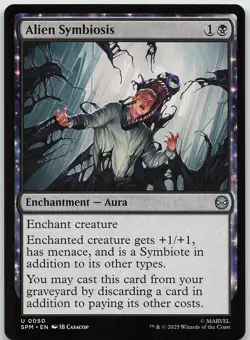 Alien Symbiosis 50 Uncommon Marvel's Spider-Man NM MTG - Image 1