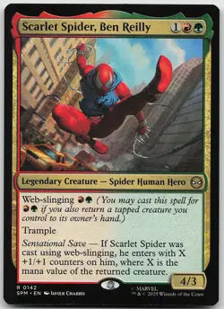 Scarlet Spider, Ben Reilly 142 Rare Marvel's Spider-Man NM MTG - Image 1
