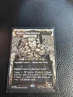Raphael Ninja Destroyer, Magic the Gathering, Gold Foil Signature Collector - Image 1