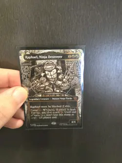 Raphael Ninja Destroyer, Magic the Gathering, Gold Foil Signature Collector - Image 2