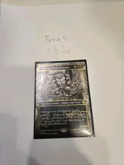 Raphael Ninja Destroyer, Magic the Gathering, Gold Foil Signature Collector - Image 3