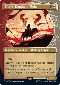Merry, Esquire of Rohan (Showcase) -Foil Light Play MTG - Image 1