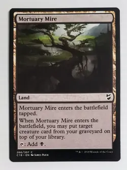 X 1 MTG Magic The Gathering Card Mortuary Mire Land Battle For Zendikar NM - Image 1