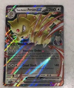 Pokemon Team Rocket’s Persian ex SVP 218 Destined Rivals Black Star Promo - Image 1