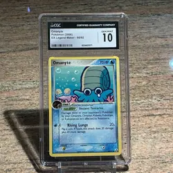 Pokemon Omanyte 2006 EX Legend Maker 60/92 CGC 10 - Image 1