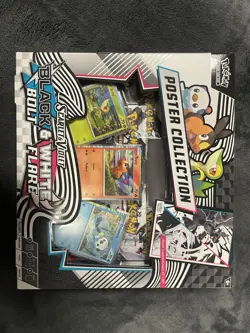 Pokemon TCG Scarlet & Violet Black & White Bolt Flare 6 Box Promo Poster 2024 - Image 3