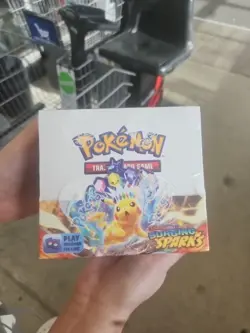 Pokemon TCG: Surging Sparks Factory Sealed Booster Box IN HAND - Image 2