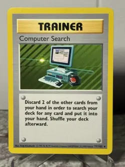 Computer Search Shadowless Rare - 71/102 Base Set - Pokemon Trainer Card NM - Image 1