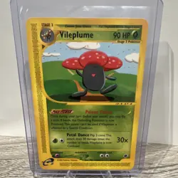 Nintendo Vileplume Expedition Base Set Regular Rare Stage 2 90 HP Pokemon TCG - Image 1