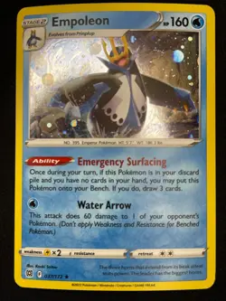 Pokemon Empoleon - (Cosmos Holo) Brilliant Stars Holo Rare 037/172 NM - Image 1
