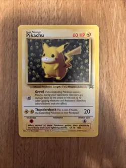 Pokemon Pikachu Promo Basic #1 Black Star Never Played - Image 1