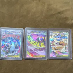 POKEMON JAPANESE TCG HOLO MEGA CHARIZARD & GENGAR 3 CARD LOT INFERNOX, VOID GAL… - Image 1
